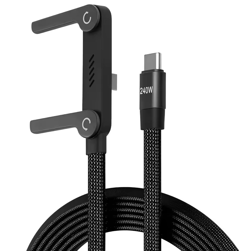 Cable de Carga Rápida plano con base 240w DDD