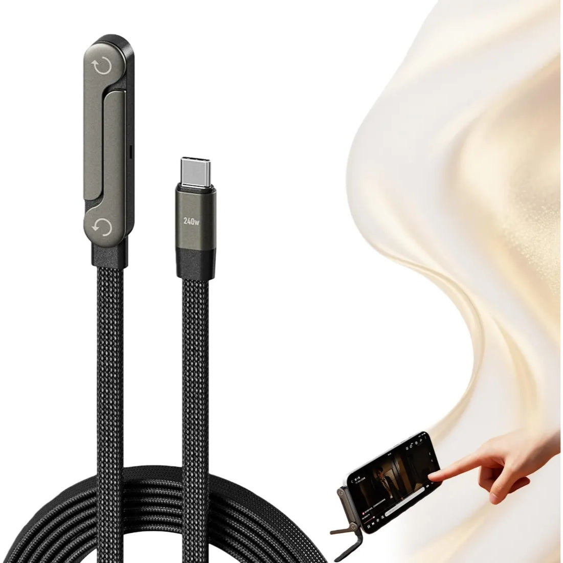 Cable De Carga Rápida con base
