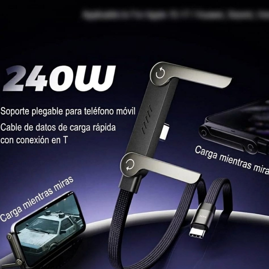 Cable De Carga Rápida con base
