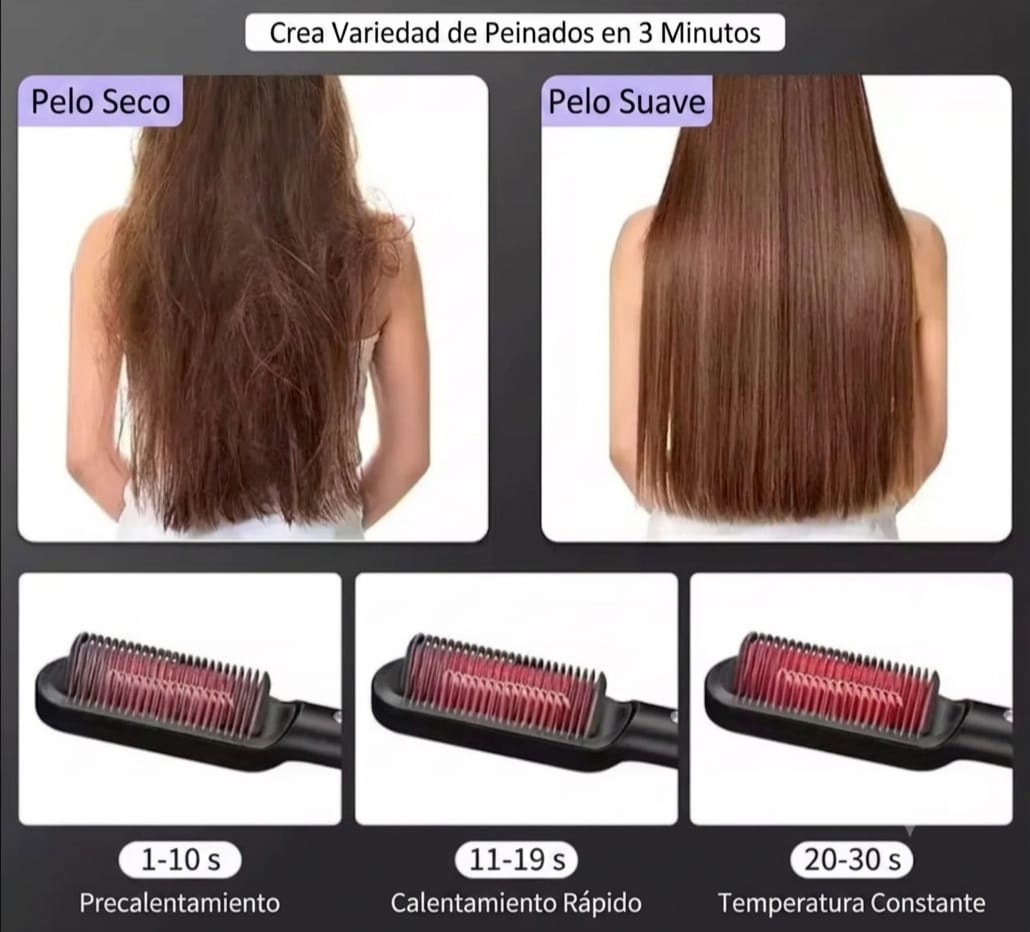 Cepillo alisador 2 en 1