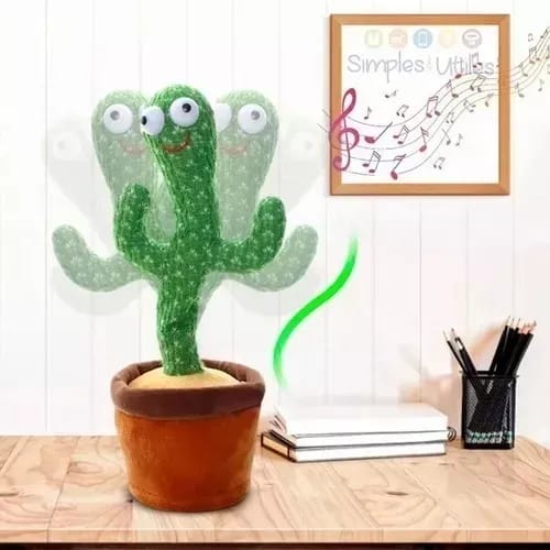 Juguete Cactus Bailarín Imita voz y Canta